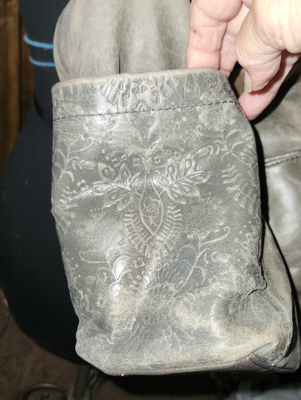 Vintage The Sak Leather Shoulder Bag